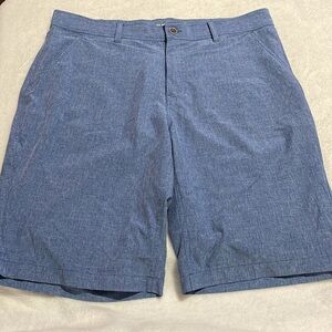 Coolkeep Stretch Performance Blue Mens Dress Shorts